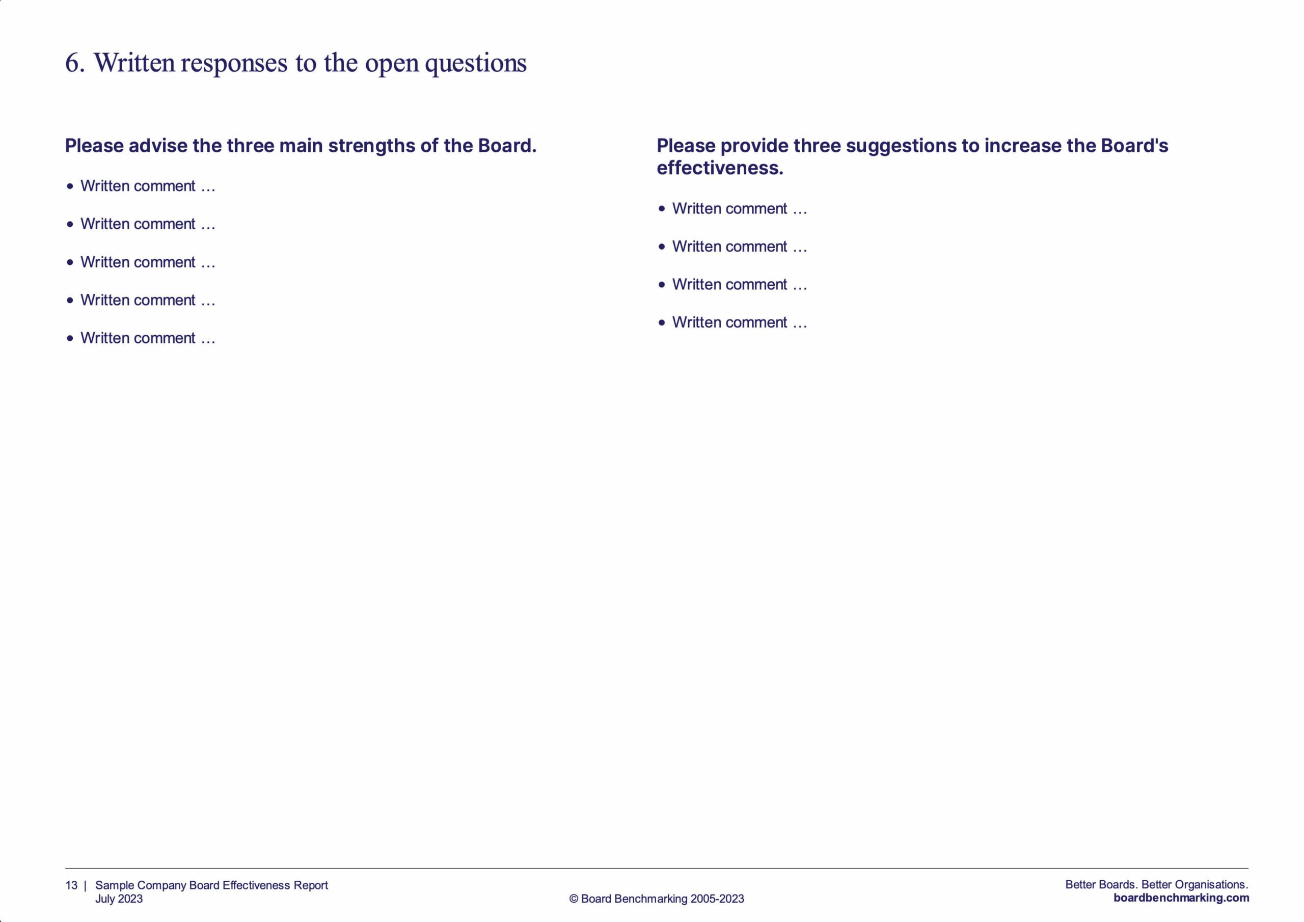Board Reviews | Board Governance | Board Benchmarking